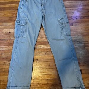 Tan cargo Wagners jeans.